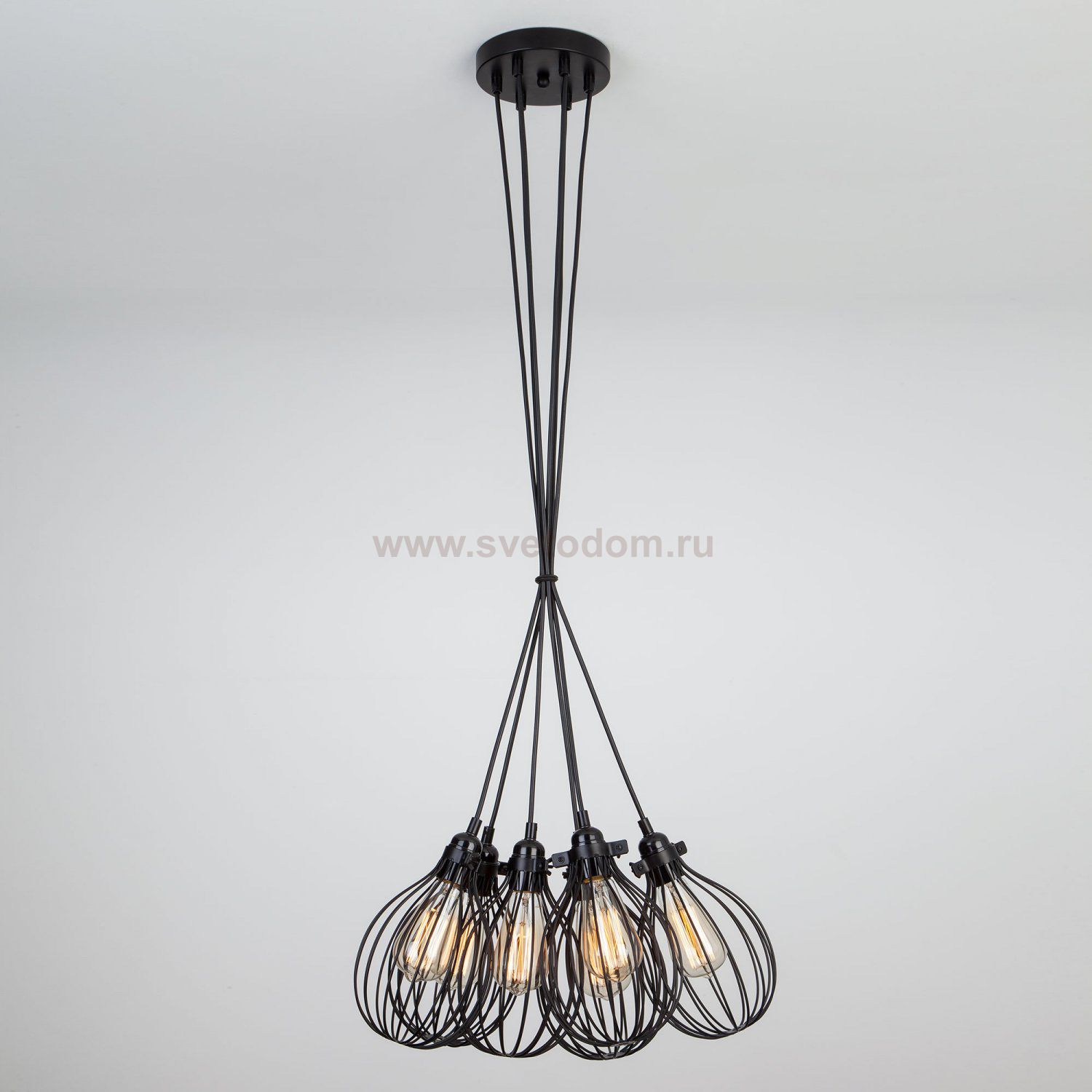 Подвесной светильник Eurosvet 50059/6 черный