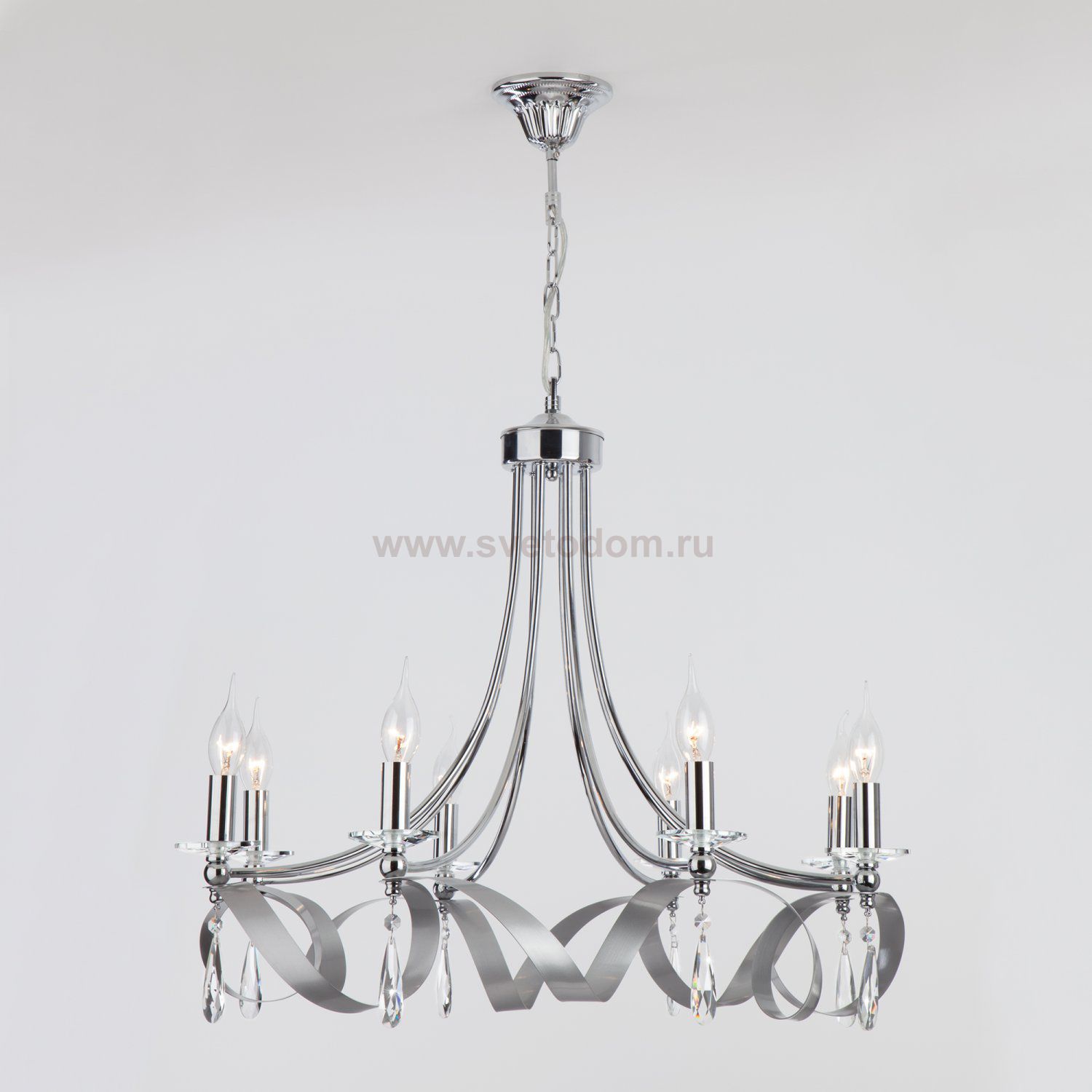 Люстра подвесная Eurosvet 60064/8 хром