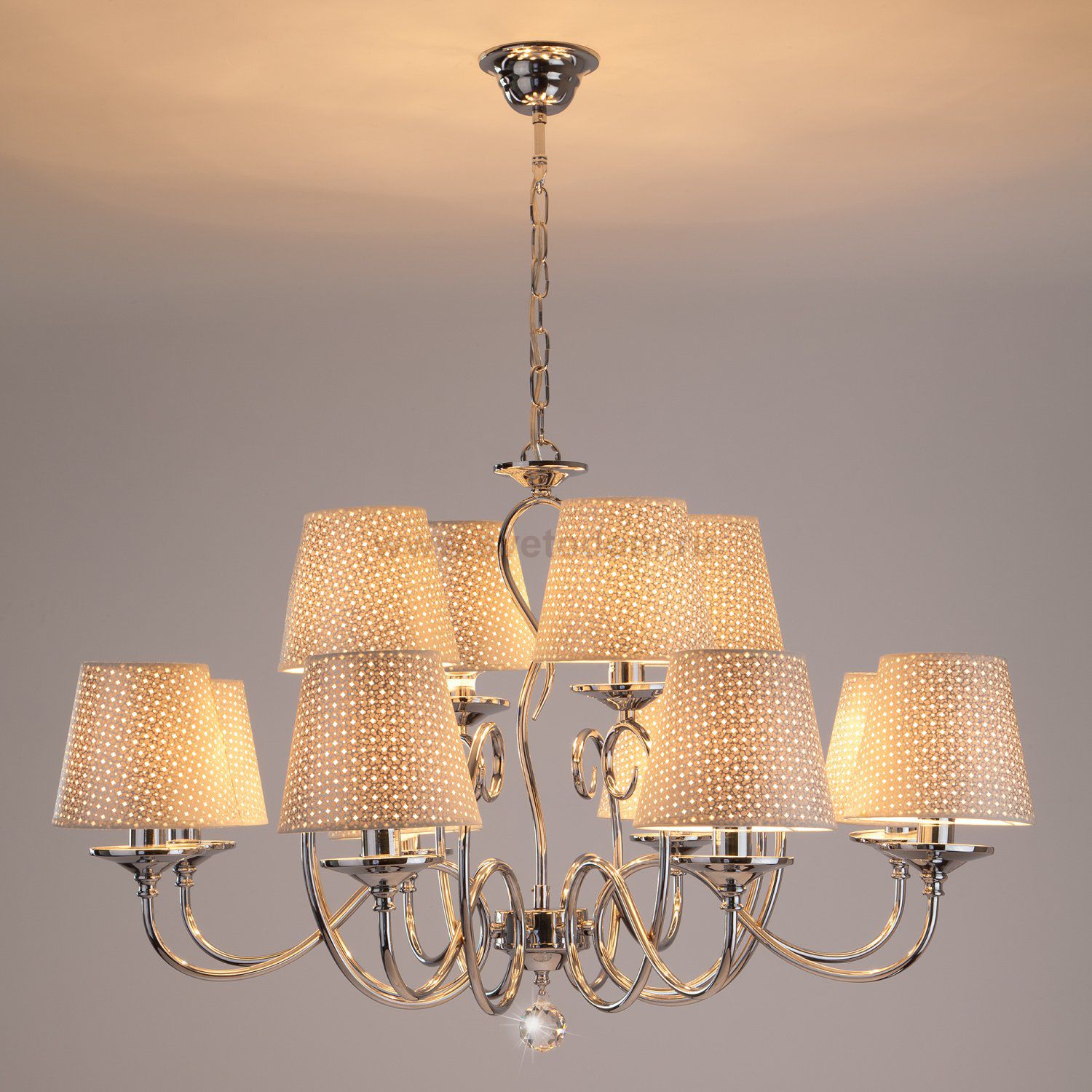 Уценка. Подвесная люстра Eurosvet 70068/12 хром