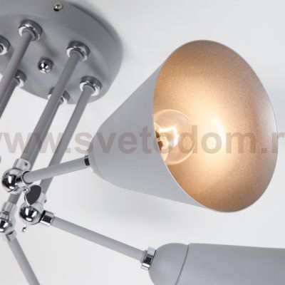 Светильник Eurosvet 70052/6 серый/серебро