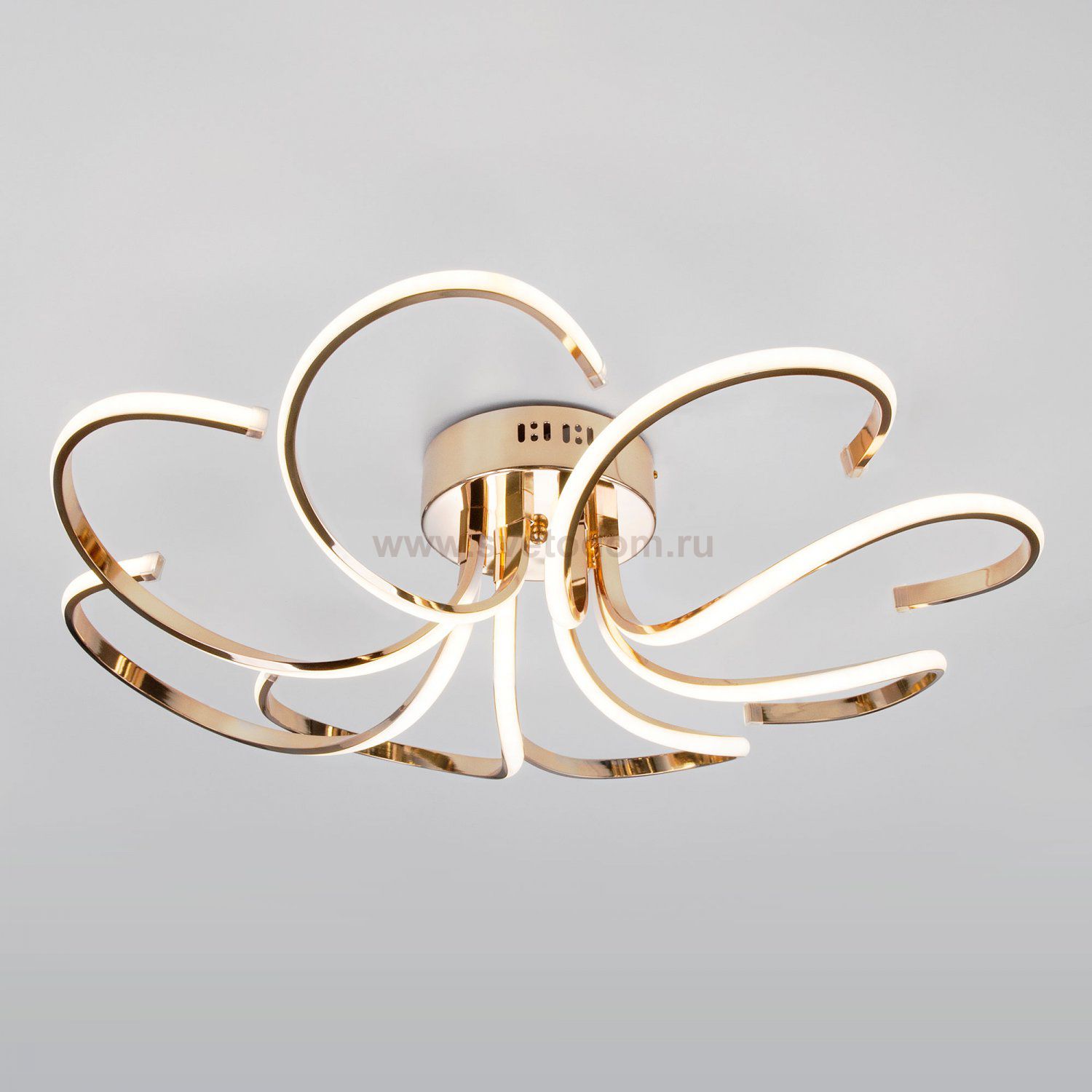 Люстра потолочная Eurosvet 90096/8 золото 75W