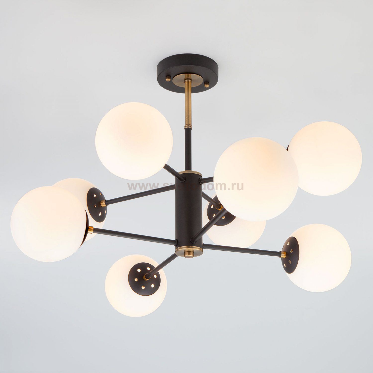 Люстра потолочная Eurosvet 70091/8 черный