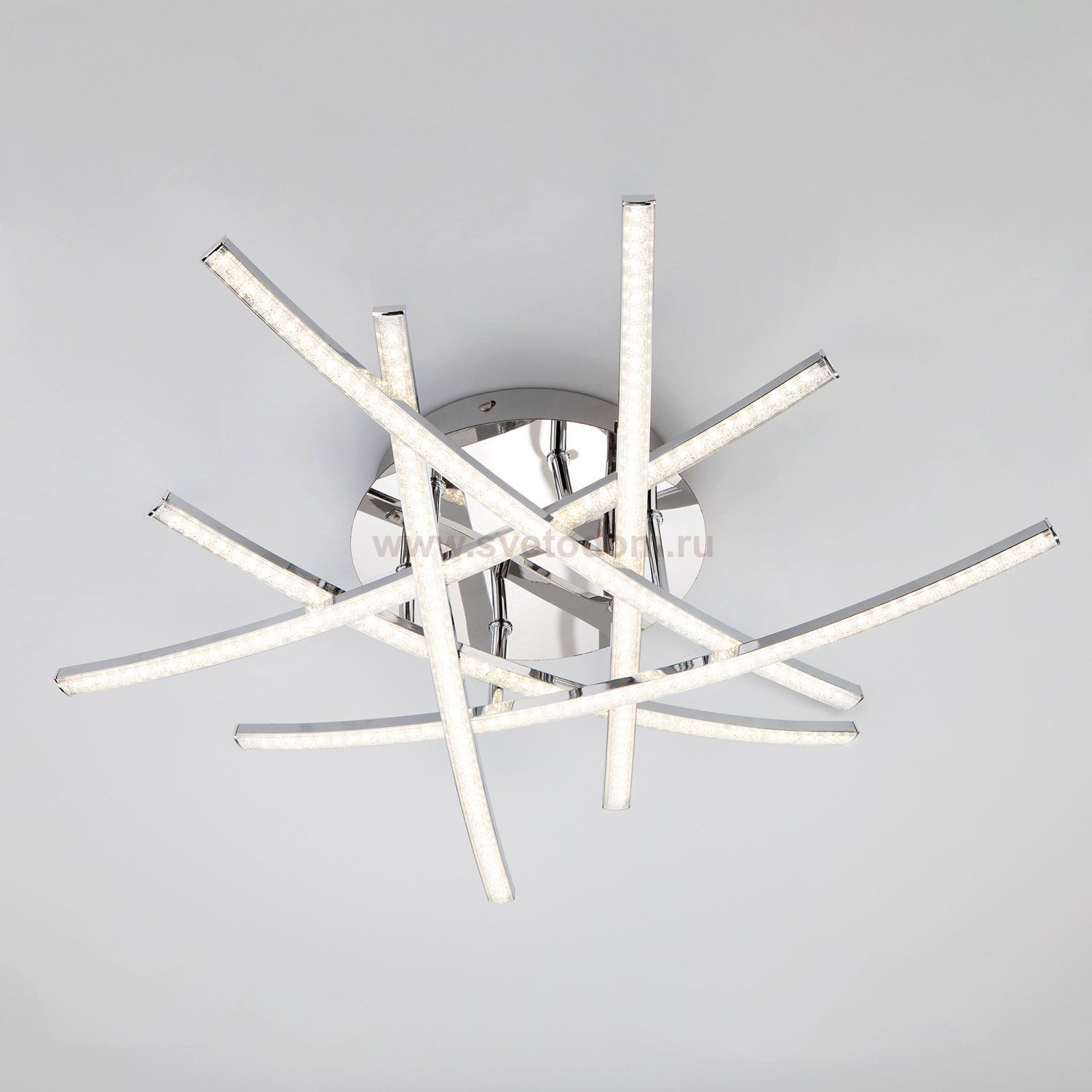 Люстра светодиодная Eurosvet 90107/6 хром 50W