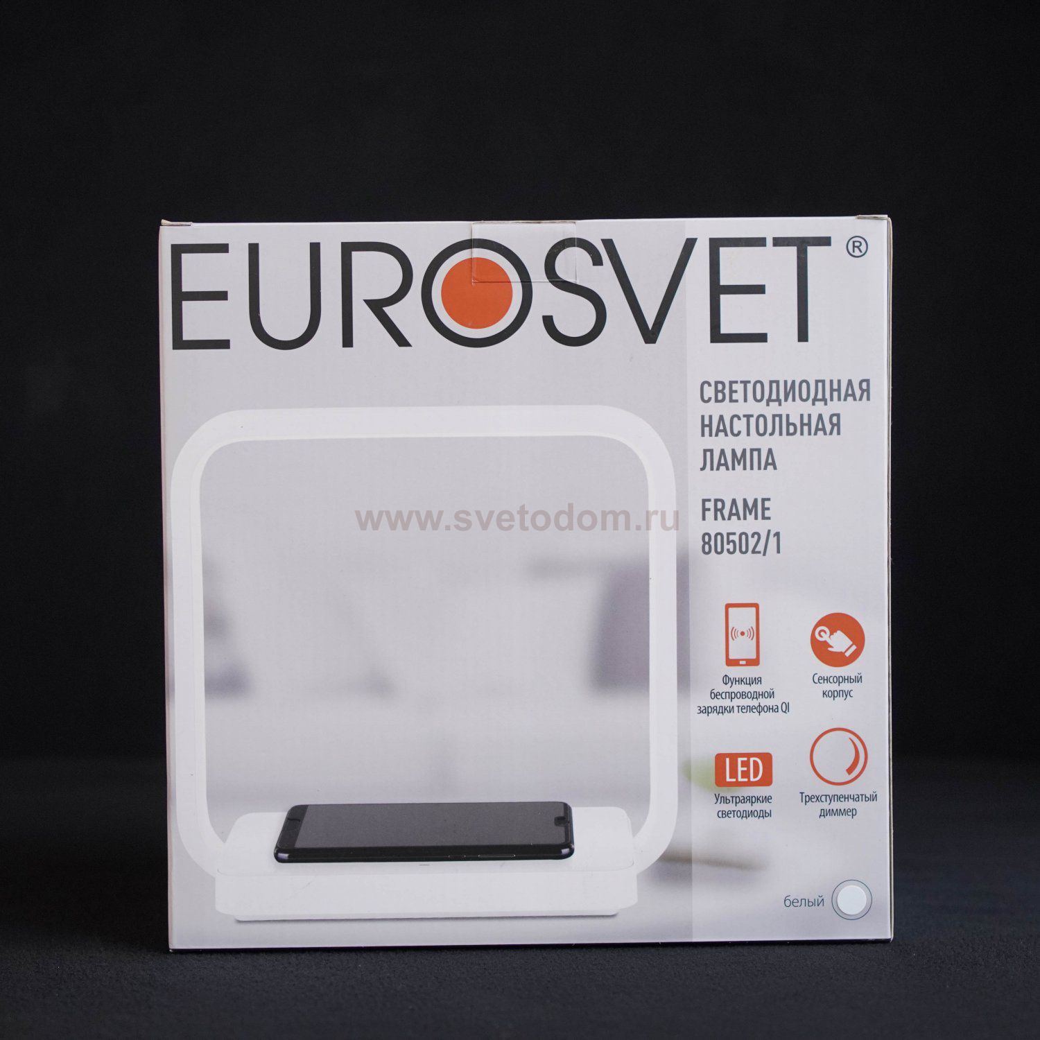 Светильник настольный с зарядкой для телефона Eurosvet 80502/1 белый 4W:  купить в Интернет-магазине Светодом за 5140 руб