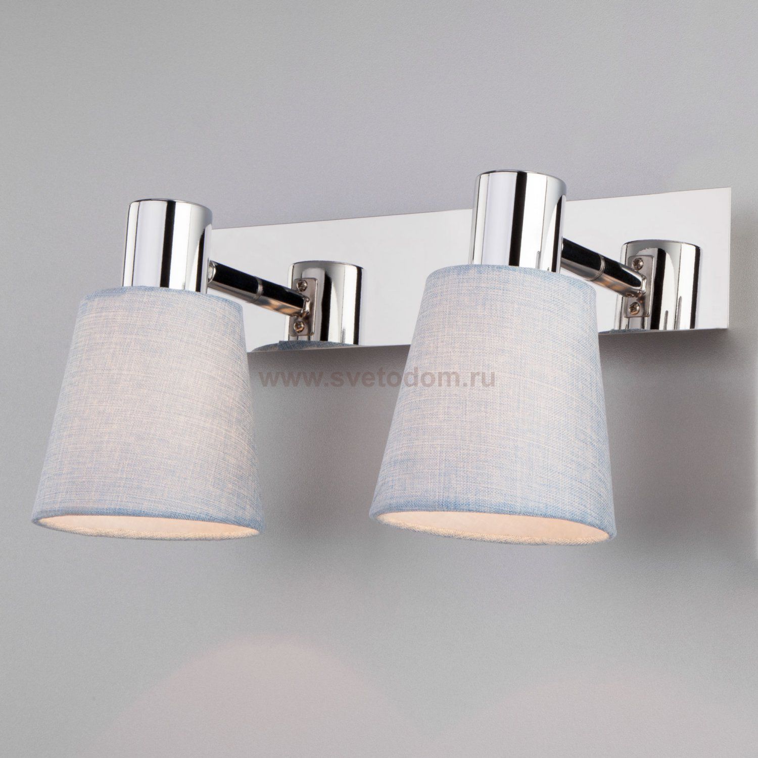 Настенный светильник Eurosvet 20080/2 хром/голубой Culver