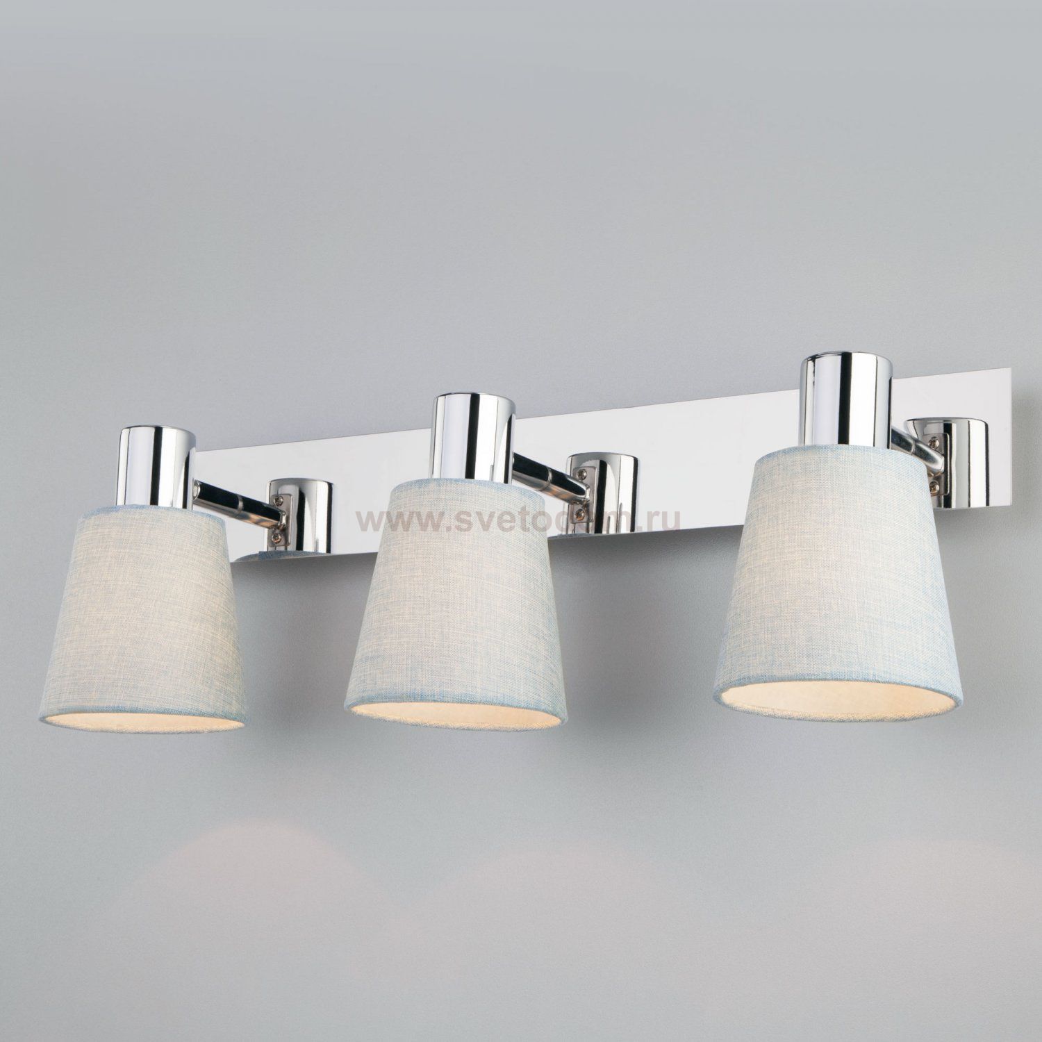 Настенный светильник Eurosvet 20080/3 хром/голубой Culver