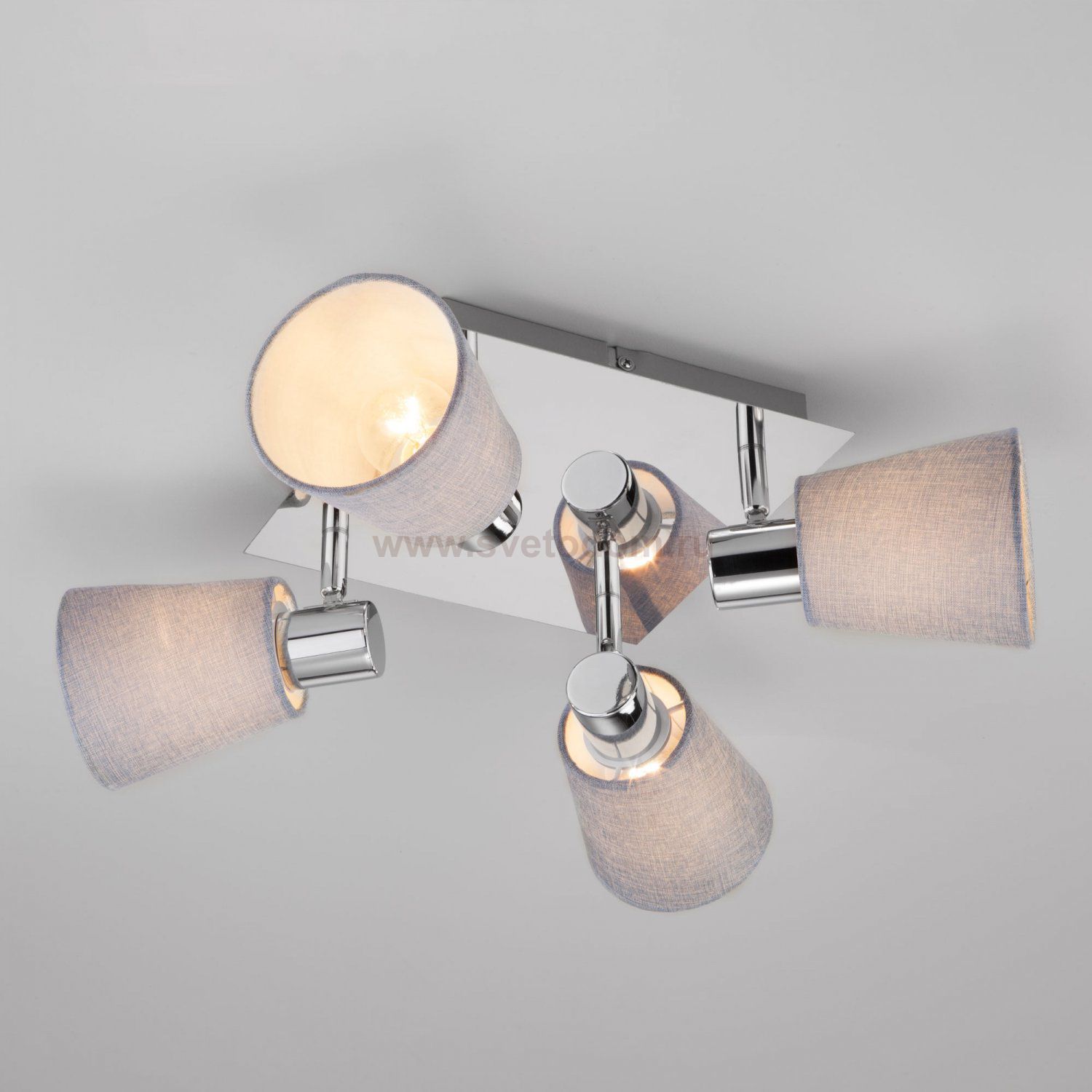 Люстра Eurosvet 20080/4 хром/голубой Culver