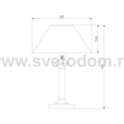 Настольная лампа 008/1T MRD (бордо)