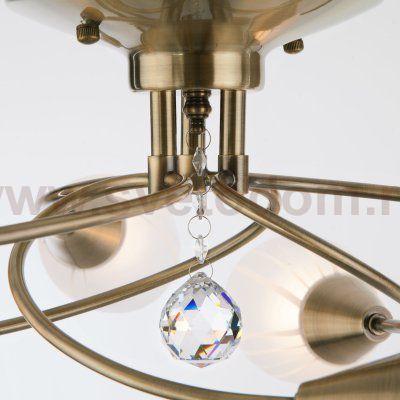 Потолочный светильник с плафонами 2275/6 античная бронза