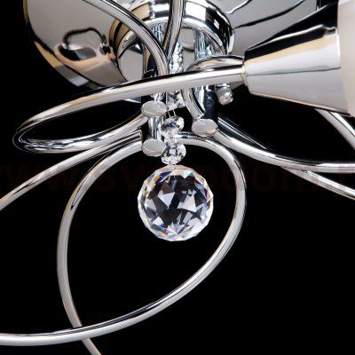 Потолочная люстра с плафонами 2275/9 хром