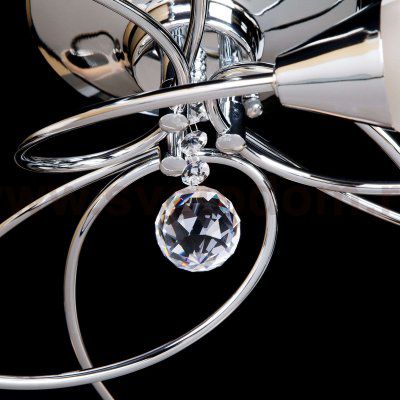 Потолочная люстра с плафонами 2275/9 хром