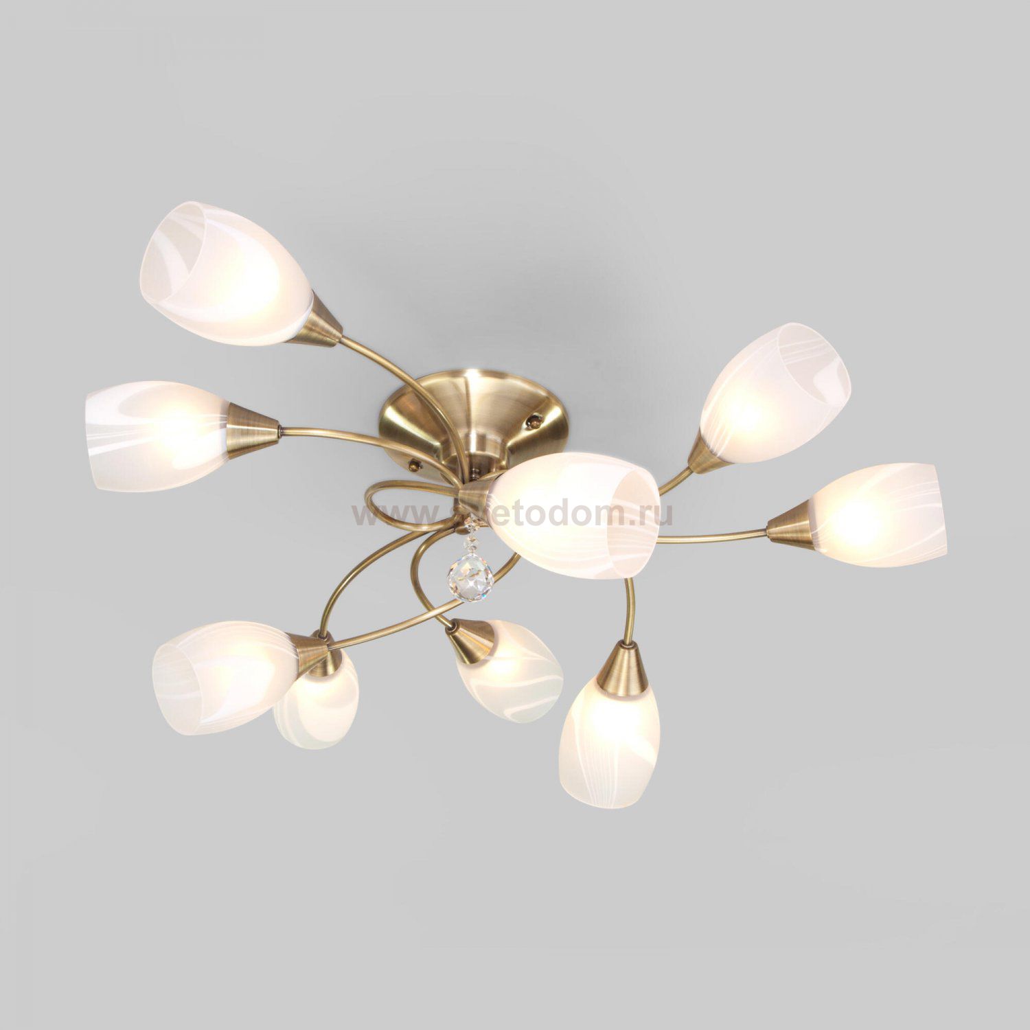 Потолочный светильник с плафонами 2275/9 античная бронза