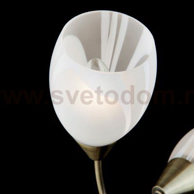 Бра со стеклянными плафонами 2275/2 античная бронза