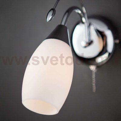 Бра с плафоном и выключателем 22080/1 хром