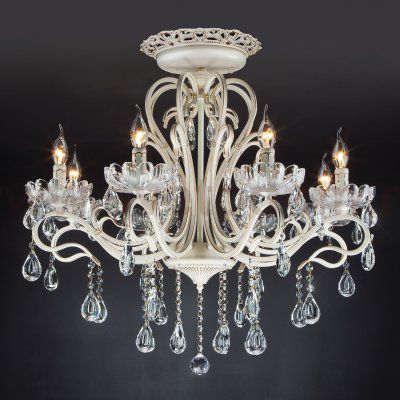 Потолочная люстра с хрусталем 12205/8 белый