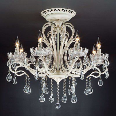 Потолочная люстра с хрусталем 12205/8 белый