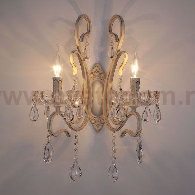 Бра с хрусталем 12205/2 белый