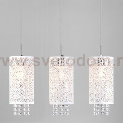 Подвесной светильник с хрусталем 1181/3 хром