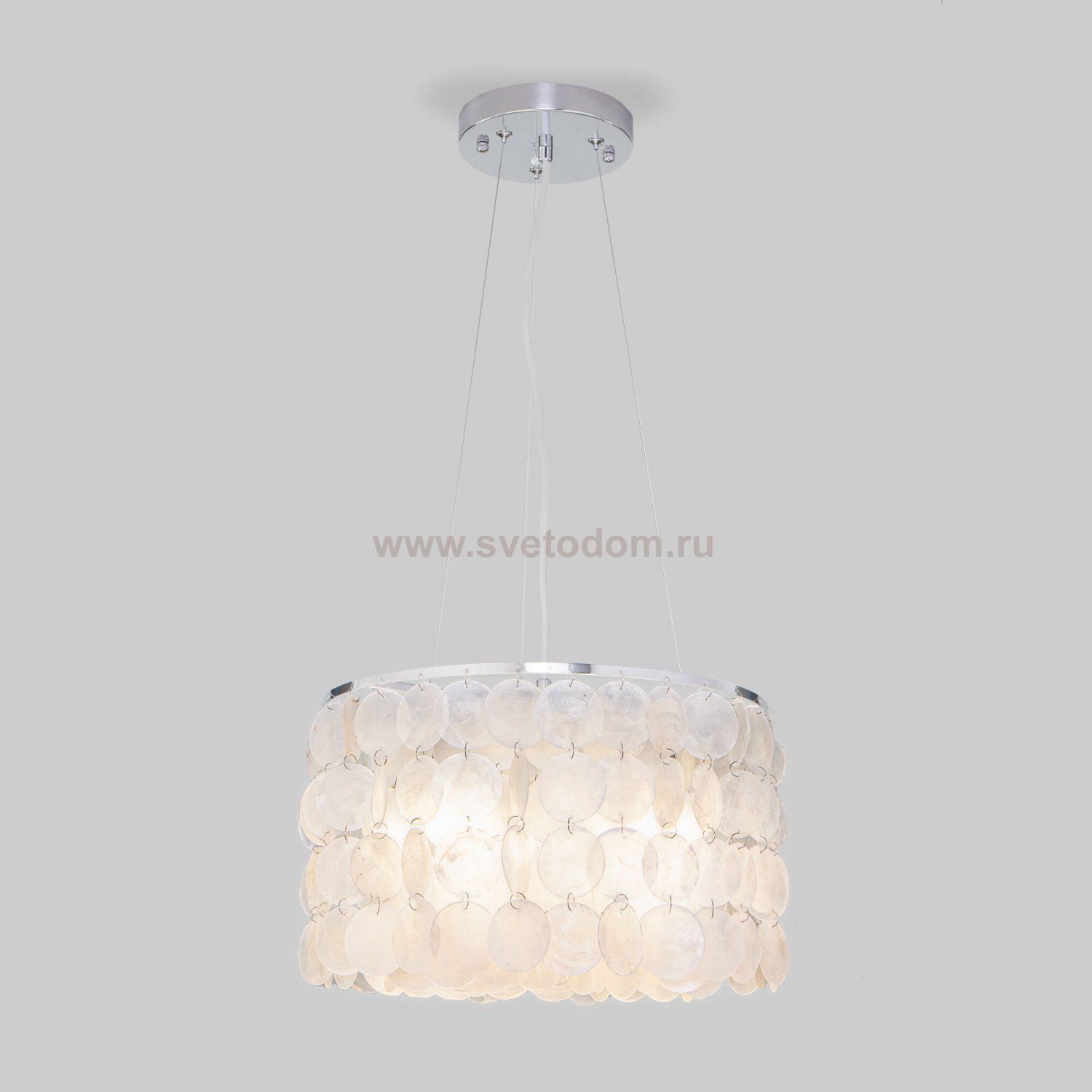 Люстра с перламутром 60005/3 хром / перламутр