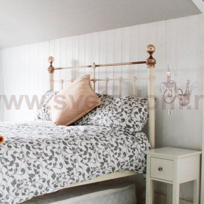 Классическое бра 10009/1 золото с белым