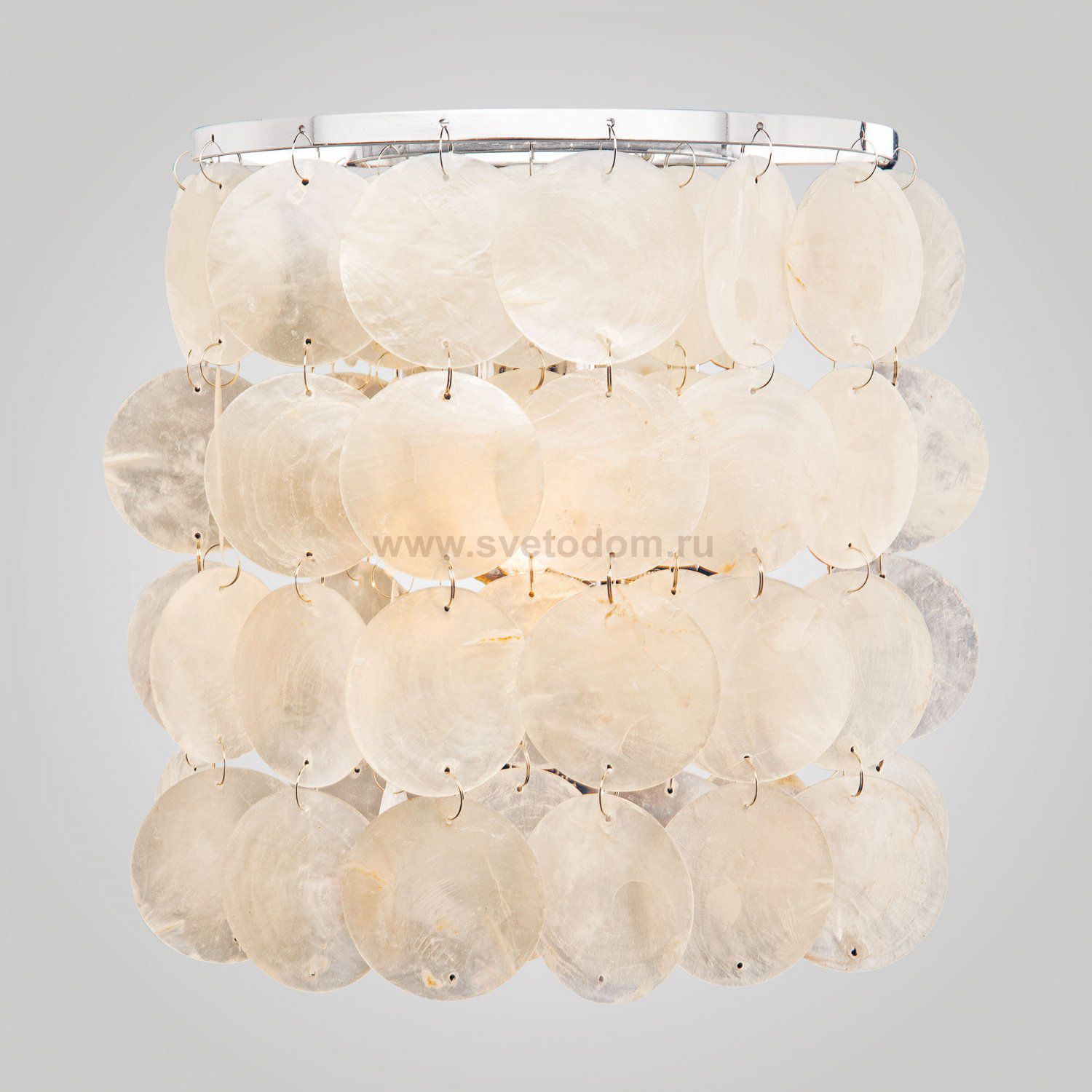 Бра с перламутром 60005/1 хром/перламутр