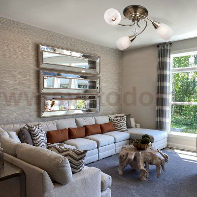 Люстра с хрусталем 30100/3 античная бронза