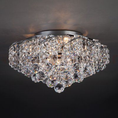 Хрустальная потолочная люстра 16017/6 хром