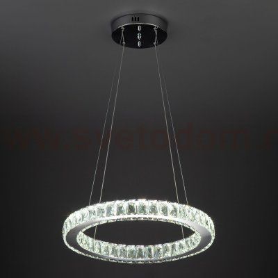 Светодиодная люстра с хрусталем 90023/1 хром