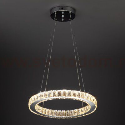 Светодиодная люстра с хрусталем 90023/1 хром