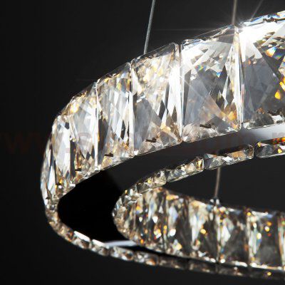 Светодиодная люстра с хрусталем 90023/1 хром