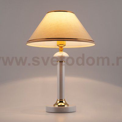 Настольная лампа 60019/1 глянцевый белый