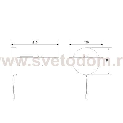 Бра в стиле лофт 70056/1 черный