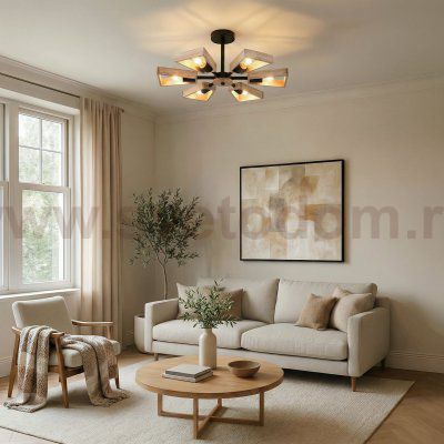 Потолочная люстра в стиле лофт 70056/6 черный