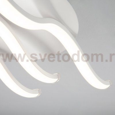Потолочный волнообразный LED светильник 90090/3 белый