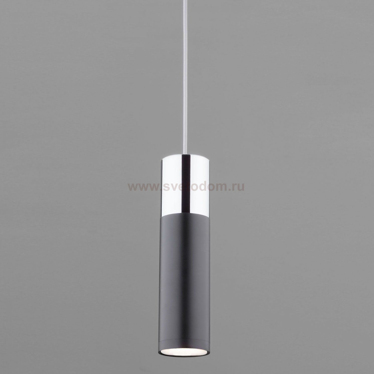 LED светильник подвесной в стиле лофт 50135/1 LED хром/черный