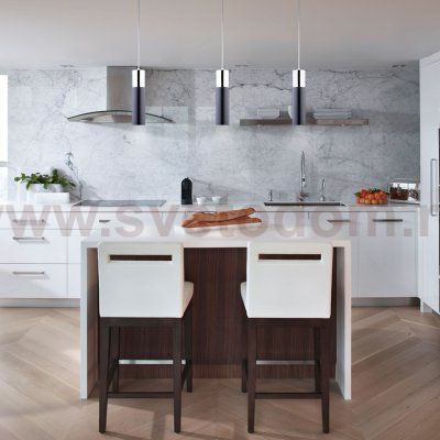 LED светильник подвесной в стиле лофт 50135/1 LED хром/черный