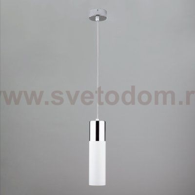 Светильник лофт подвесной со светодиодами 50135/1 LED хром/белый