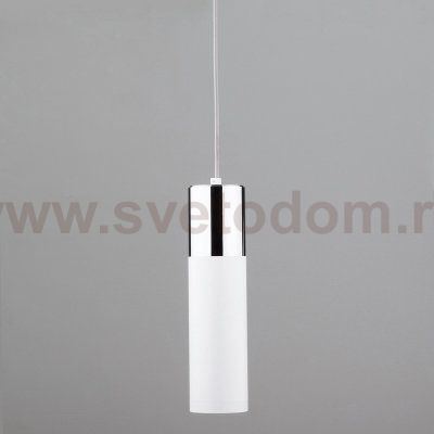 Светильник лофт подвесной со светодиодами 50135/1 LED хром/белый