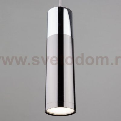 Светодиодный подвесной светильник в стиле лофт 50135/1 LED хром/черный жемчуг