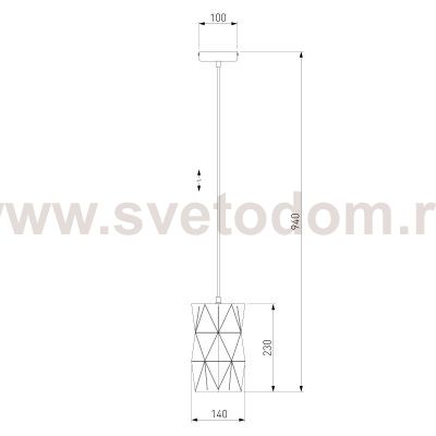 Подвесной светильник лофт с плафоном 50145/1 черный