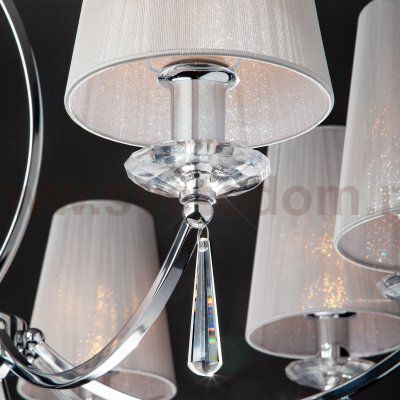 Подвесная люстра с абажурами 60079/8 хром