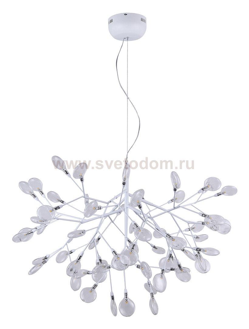 Светильник подвесной Crystal Lux EVITA SP63 WHITE/TRANSPARENT (1691/263)