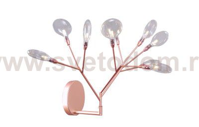Светильник бра Crystal Lux EVITA AP9 COPPER/TRANSPARENT (1693/409)