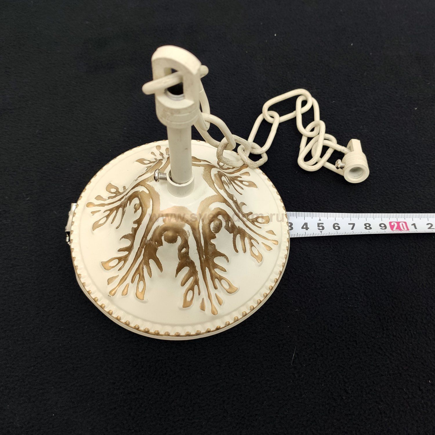 Цепь для люстры с чашкой белый с золотом Eurosvet арт.74422