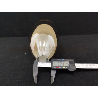 Плафон стекло двойное 120*175мм Е14 (32мм посадка) A7951 GO BARRY золотой+матовый белый