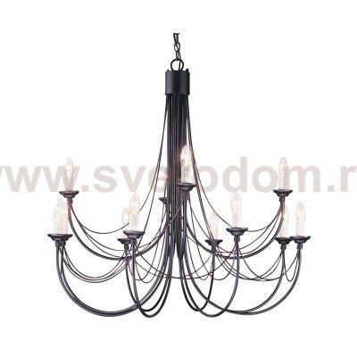 Люстра Natural concept CB12 BLACK CARISBROOKE