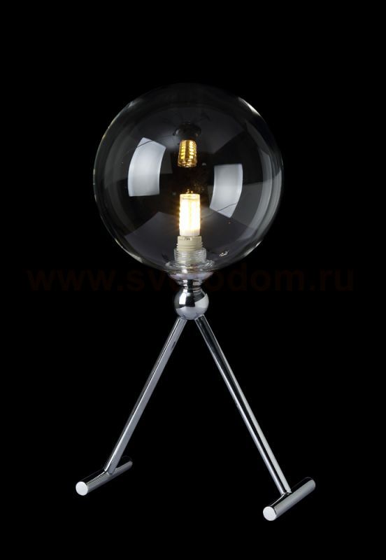 Настольная лампа Crystal Lux FABRICIO LG1 CHROME/TRANSPARENTE (0550/501)