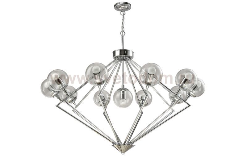 Люстра Crystal Lux FABRICIO SP11 CHROME/TRANSPARENTE (0550/311)