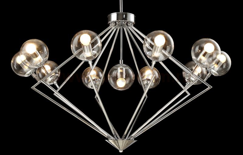 Люстра Crystal Lux FABRICIO SP11 CHROME/TRANSPARENTE (0550/311)