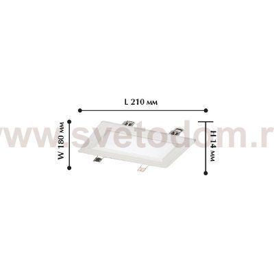 Врезной светильник Favourite 1343-12C Flashled